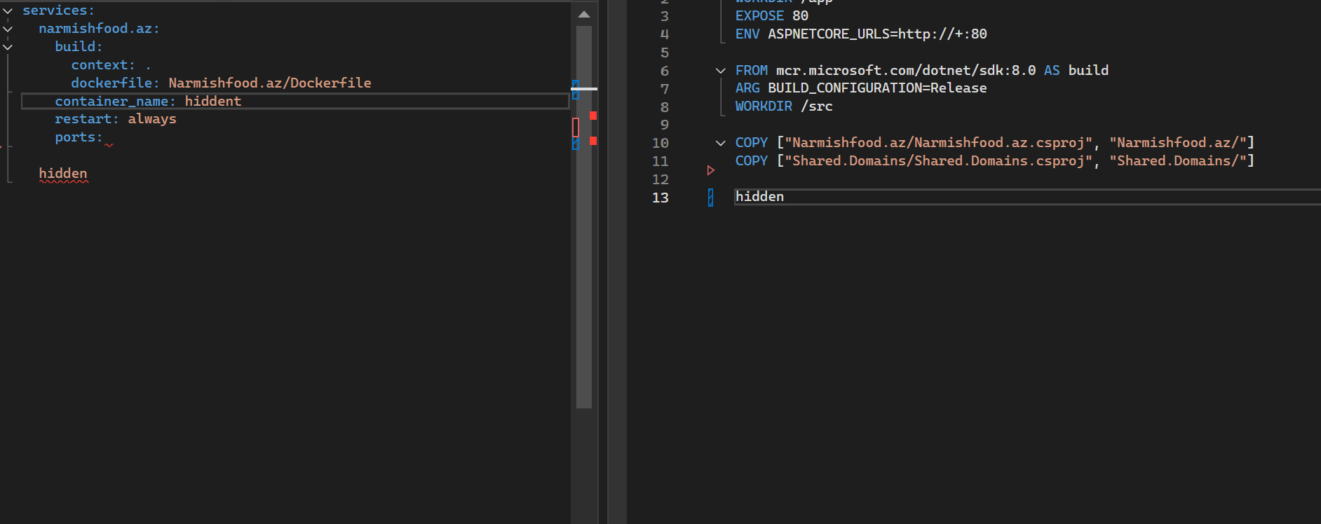 Docker Compose və Dockerfile